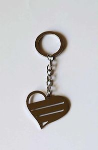 Hovedbilde Veskepynt Flatt Metallhjerte, sølv