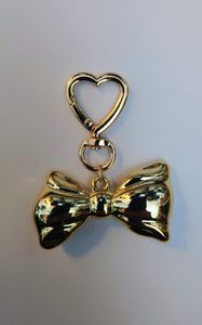 Hovedbilde Veskepynt Stor Sløyfe gull