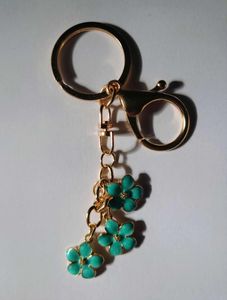 Hovedbilde Veskepynt Blomster Turkis